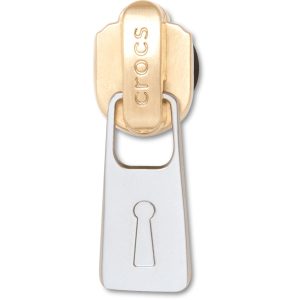 Gold and Silver Zipper